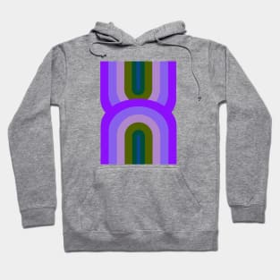 Purple Double Rainbow Arc Hoodie